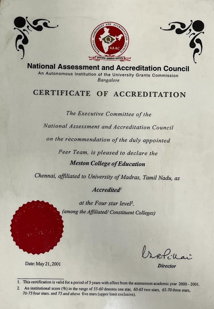 NAAC Certificate 3