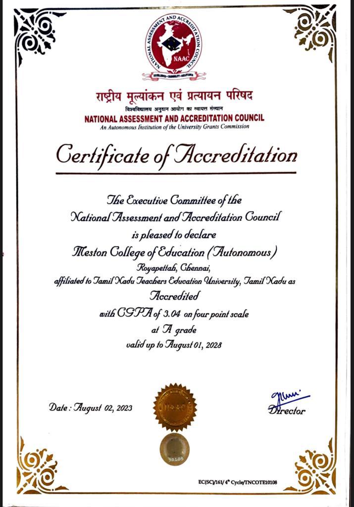 NAAC Certificate 4
